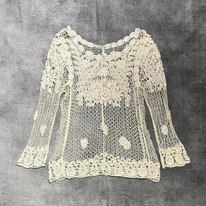 Trendology knit mesh long sleeve